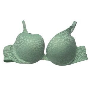 PINK Victoria's Secret Mint Green Lace Bra 34C